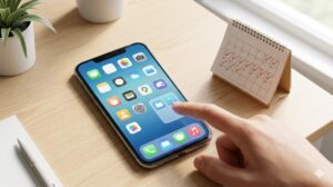 スマホアプリの整理された状態を維持するために、定期的にカレンダーを見ながら配置を見直す習慣