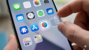 指定された場所にアプリを固定し、崩れないルールを表現するスマホ画面