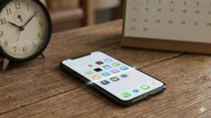 スマートフォンの画面レイアウトを定期的に見直すイメージ