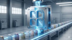 統一されたファイルアイコンを次々と生み出す、デジタルな金型(テンプレート)と、完璧に整列したファイル列が描かれたブログ用アイキャッチ画像